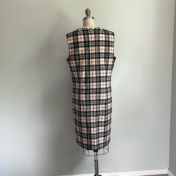 Vintage Pendleton 100% Wool‎ Dress Size 16 Preppy Academia Grunge Mod Lined - Picture 7 of 15